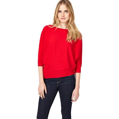 Phase Eight Red Becca Batwing Jumper